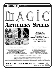 GURPS Magic - Artillery Spells