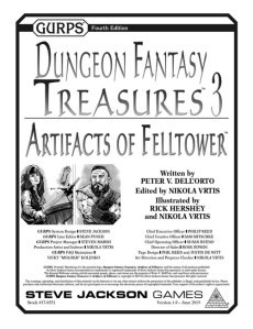 Cover of Dungeon Fantasy Treasures 3 - Artifacts of Felltower